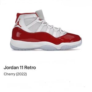 Jordan 11 Retro Cherry Red and White